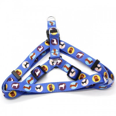 Factory supply products custom adjustable soft polyester pet dog harness