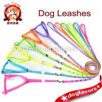 Neon Color Polyester Webbing Pet Harness and leashes with Colorful Rivet, Cat Collar