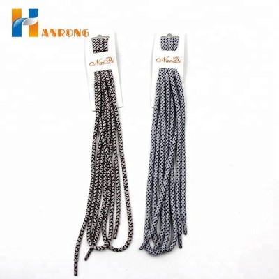 Eco-friendly Custom Round Metal Tips Custom Printed Polyester Shoelaces