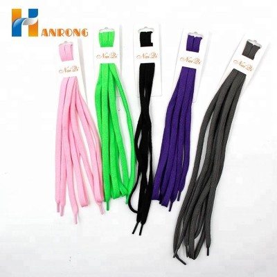 Shoe Lace Manufacturing ,Wholesale Custom Flat Polyester Shoelace