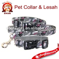 2014 popular Hello Kitty pink black adjustable pet collar&leash