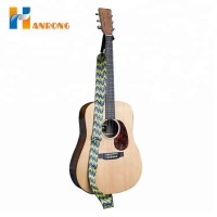 Hot Selling Adjustable Sublimation Custom Guitar Strap with Leather End