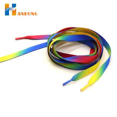 Factory Price Custom Printed Iridescence Fabric Shoelace Belt