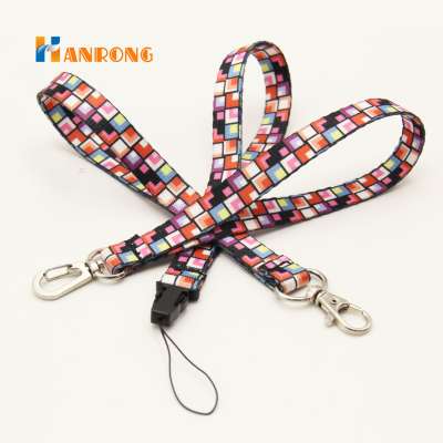 Custom printing design hand wrist strap keychain for bags